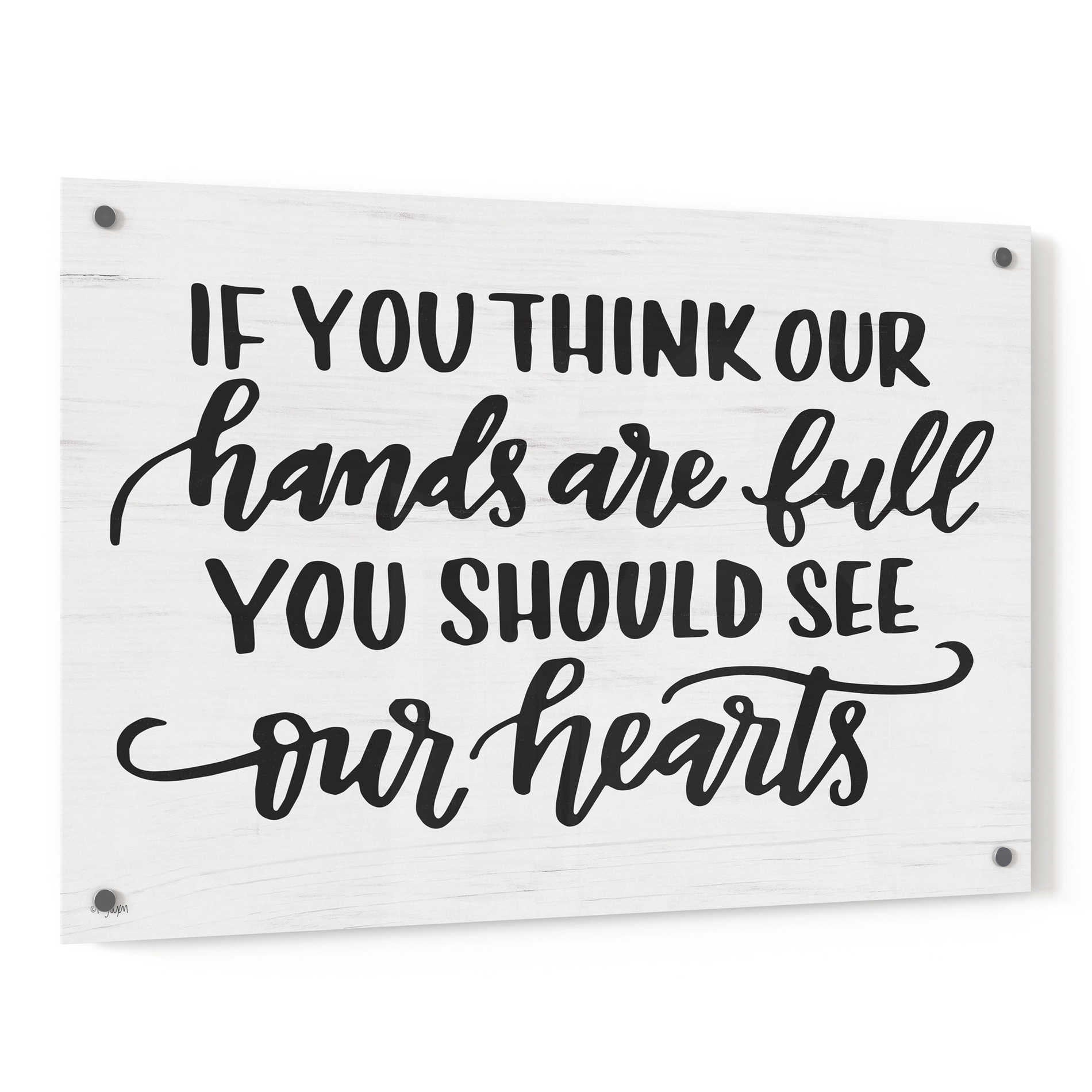 Epic Art 'Our Hearts' by Jaxn Blvd, Acrylic Glass Wall Art,36x24