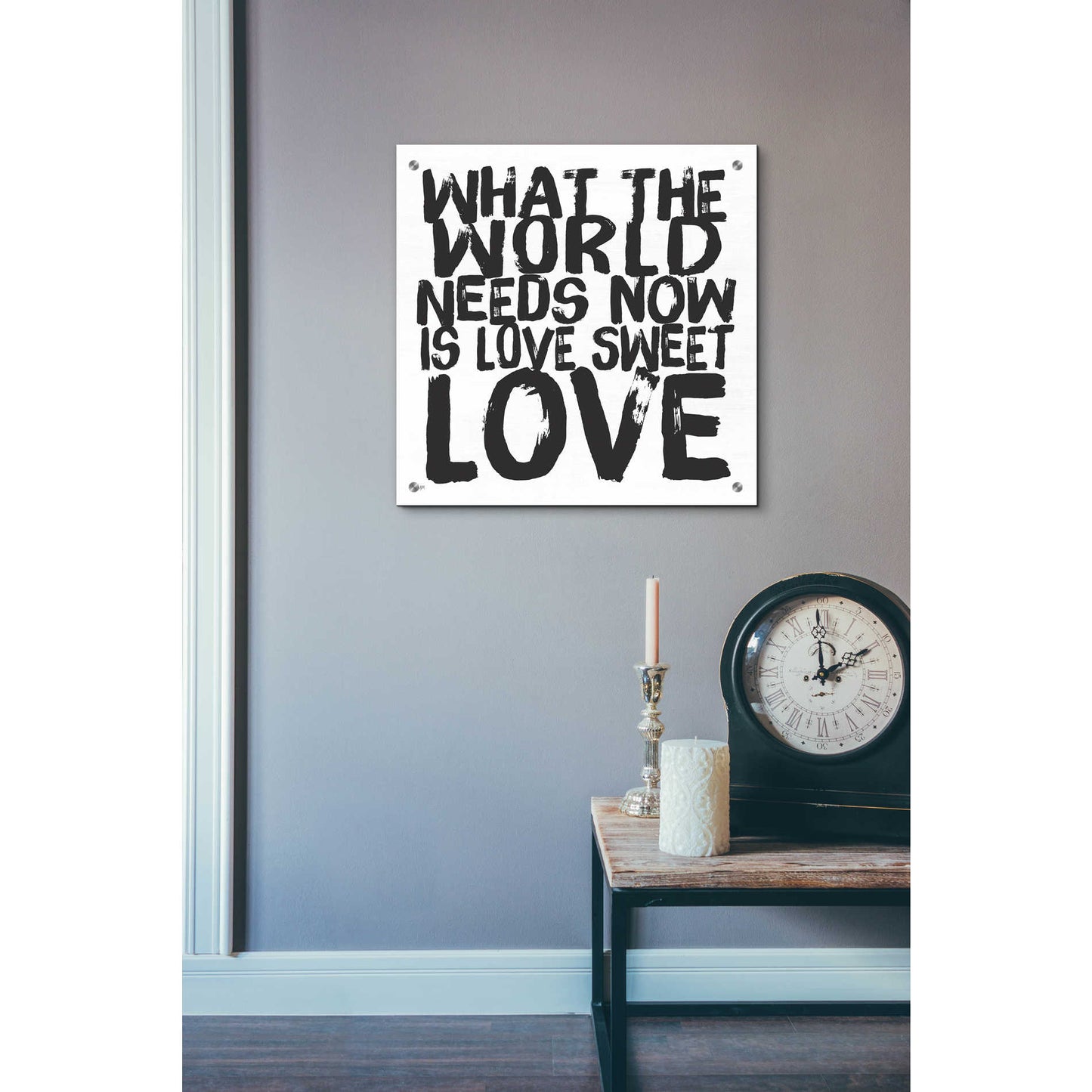 Epic Art 'Love Sweet Love' by Jaxn Blvd, Acrylic Glass Wall Art,24x24