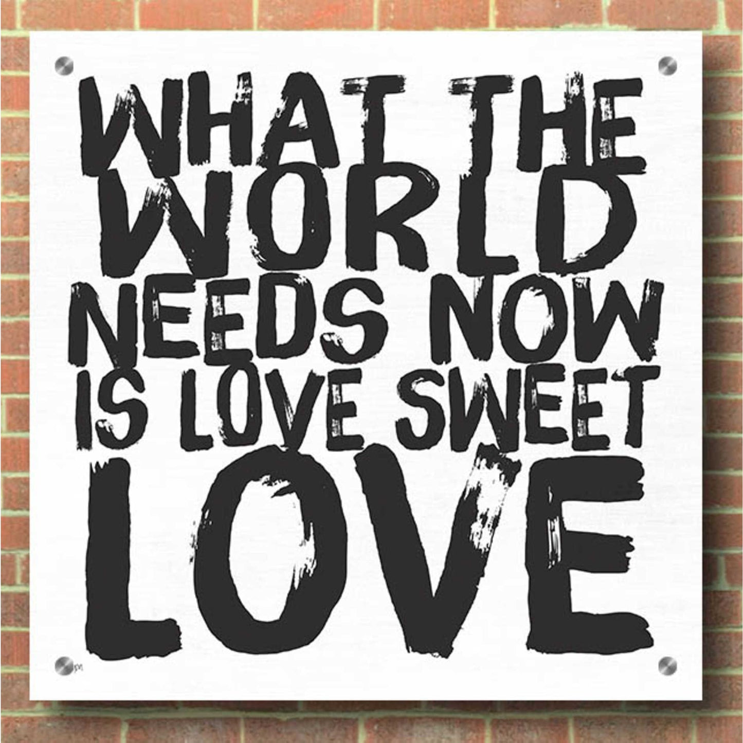 Epic Art 'Love Sweet Love' by Jaxn Blvd, Acrylic Glass Wall Art,36x36