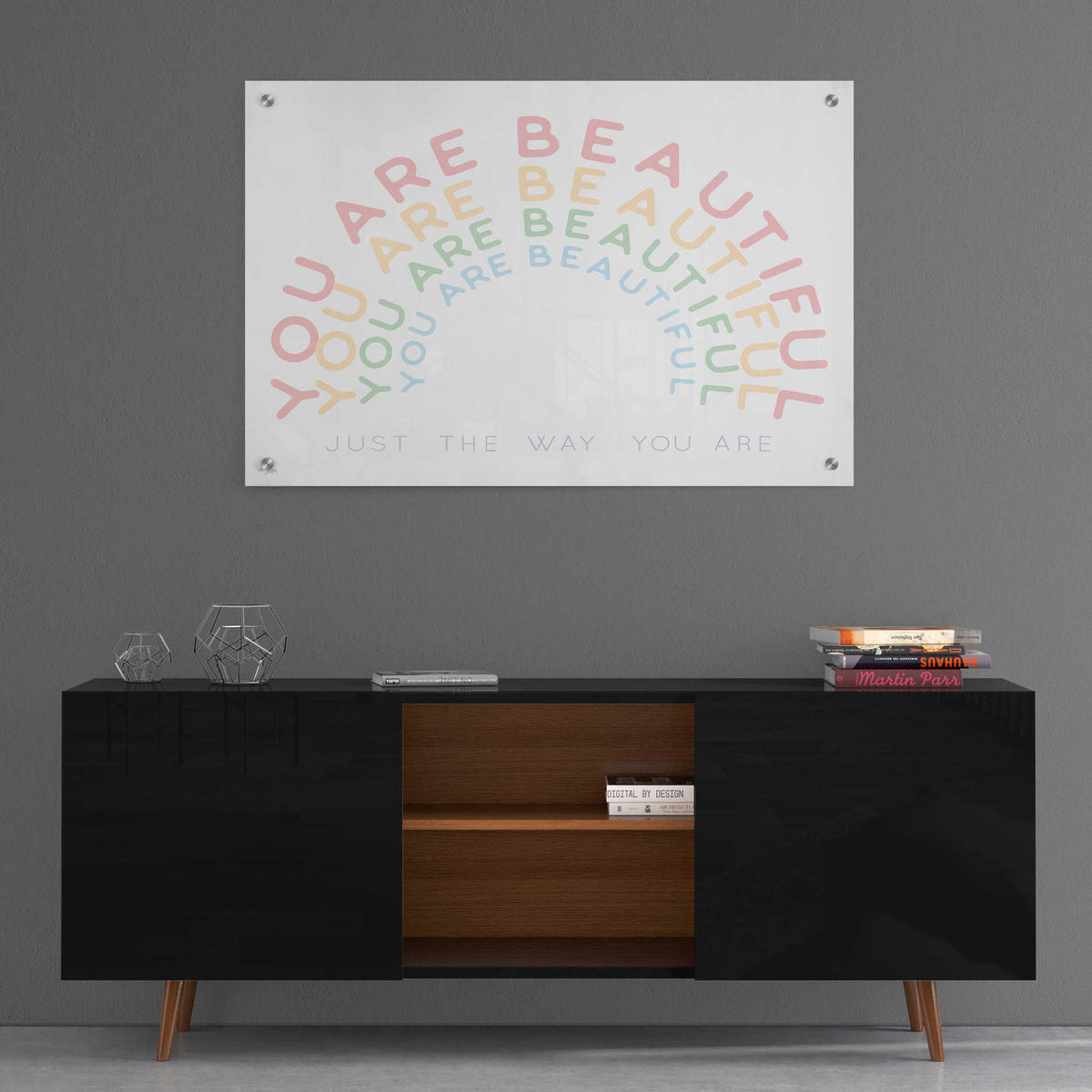 Epic Art 'You Are Beautiful' by Jaxn Blvd, Acrylic Glass Wall Art,36x24