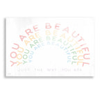 Epic Art 'You Are Beautiful' by Jaxn Blvd, Acrylic Glass Wall Art