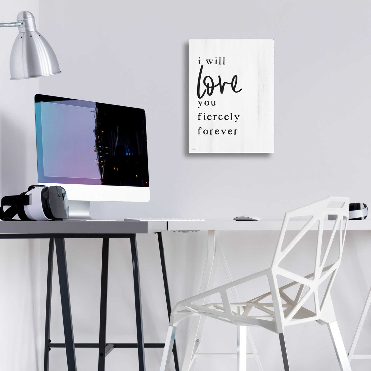 Epic Art 'Love You Fiercely Forever' by Jaxn Blvd, Acrylic Glass Wall Art,12x16