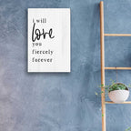 Epic Art 'Love You Fiercely Forever' by Jaxn Blvd, Acrylic Glass Wall Art,16x24