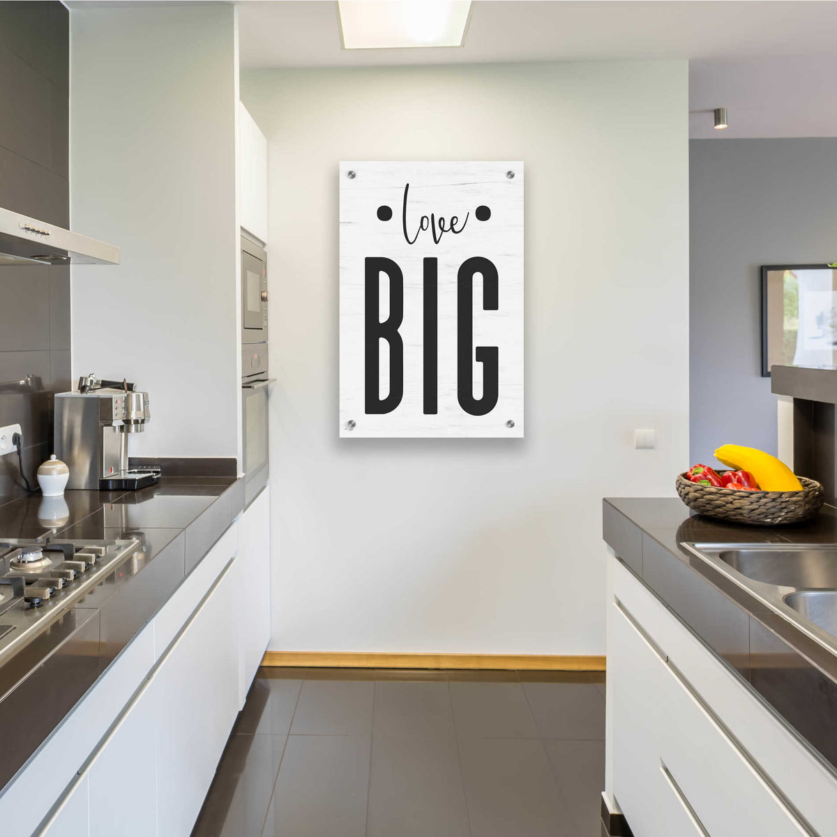 Epic Art 'Love Big' by Jaxn Blvd, Acrylic Glass Wall Art,24x36