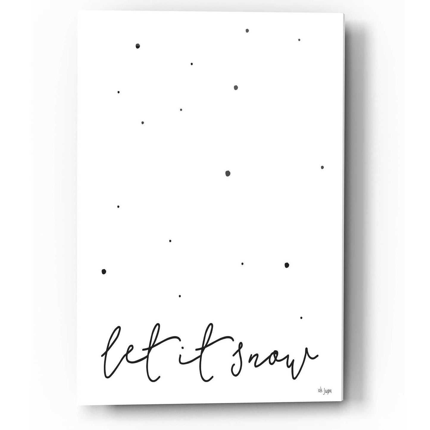 Epic Art 'Let It Snow' by Jaxn Blvd, Acrylic Glass Wall Art