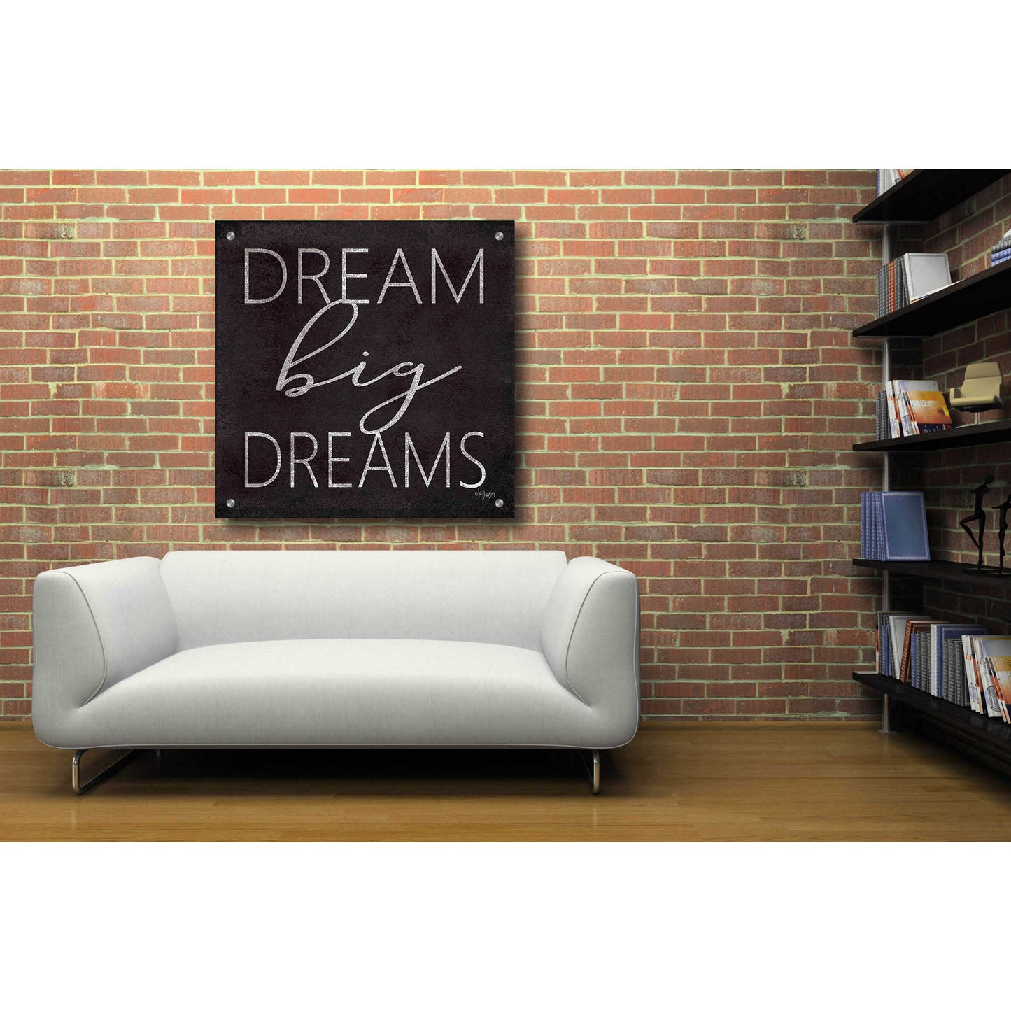 Epic Art 'Dream Big Dreams' by Jaxn Blvd, Acrylic Glass Wall Art,36x36