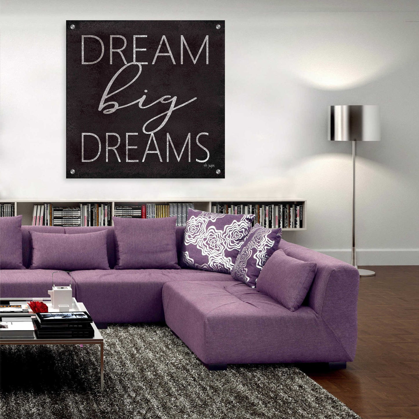 Epic Art 'Dream Big Dreams' by Jaxn Blvd, Acrylic Glass Wall Art,36x36