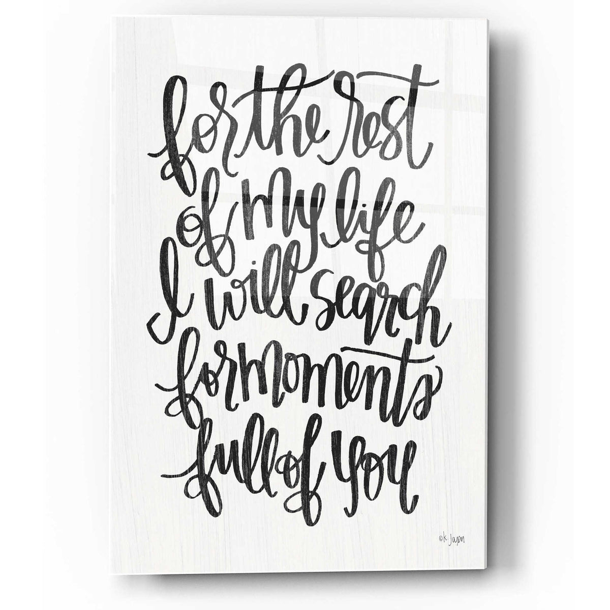 Epic Art 'For the Rest of My Life' by Jaxn Blvd, Acrylic Glass Wall Art