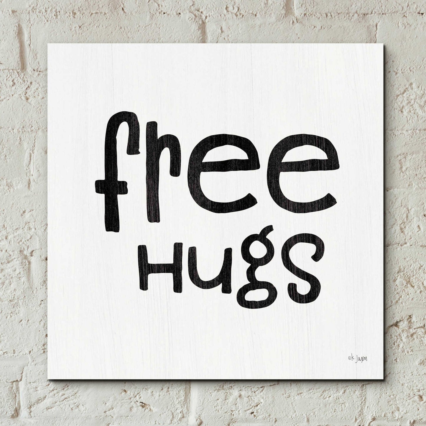 Epic Art 'Free Hugs' by Jaxn Blvd, Acrylic Glass Wall Art,12x12