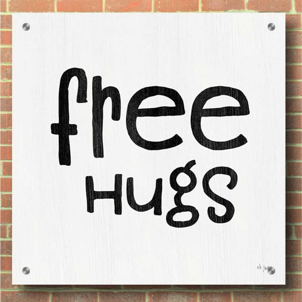 Epic Art 'Free Hugs' by Jaxn Blvd, Acrylic Glass Wall Art,36x36