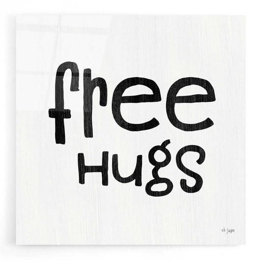 Epic Art 'Free Hugs' by Jaxn Blvd, Acrylic Glass Wall Art