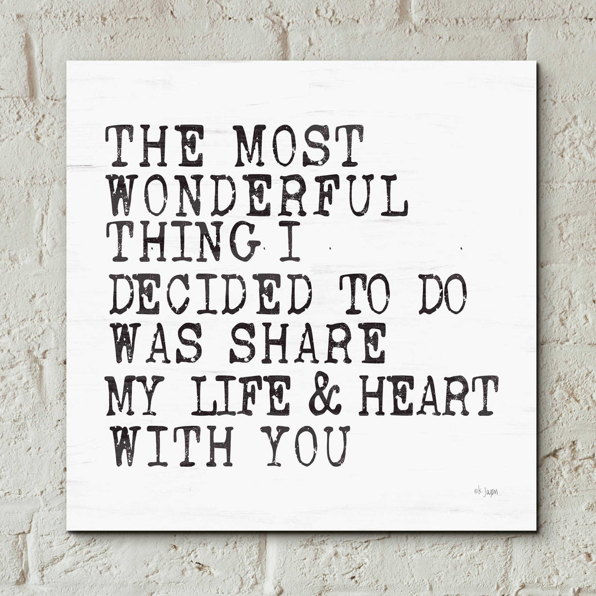 Epic Art 'The Most Wonderful Thing' by Jaxn Blvd, Acrylic Glass Wall Art,12x12