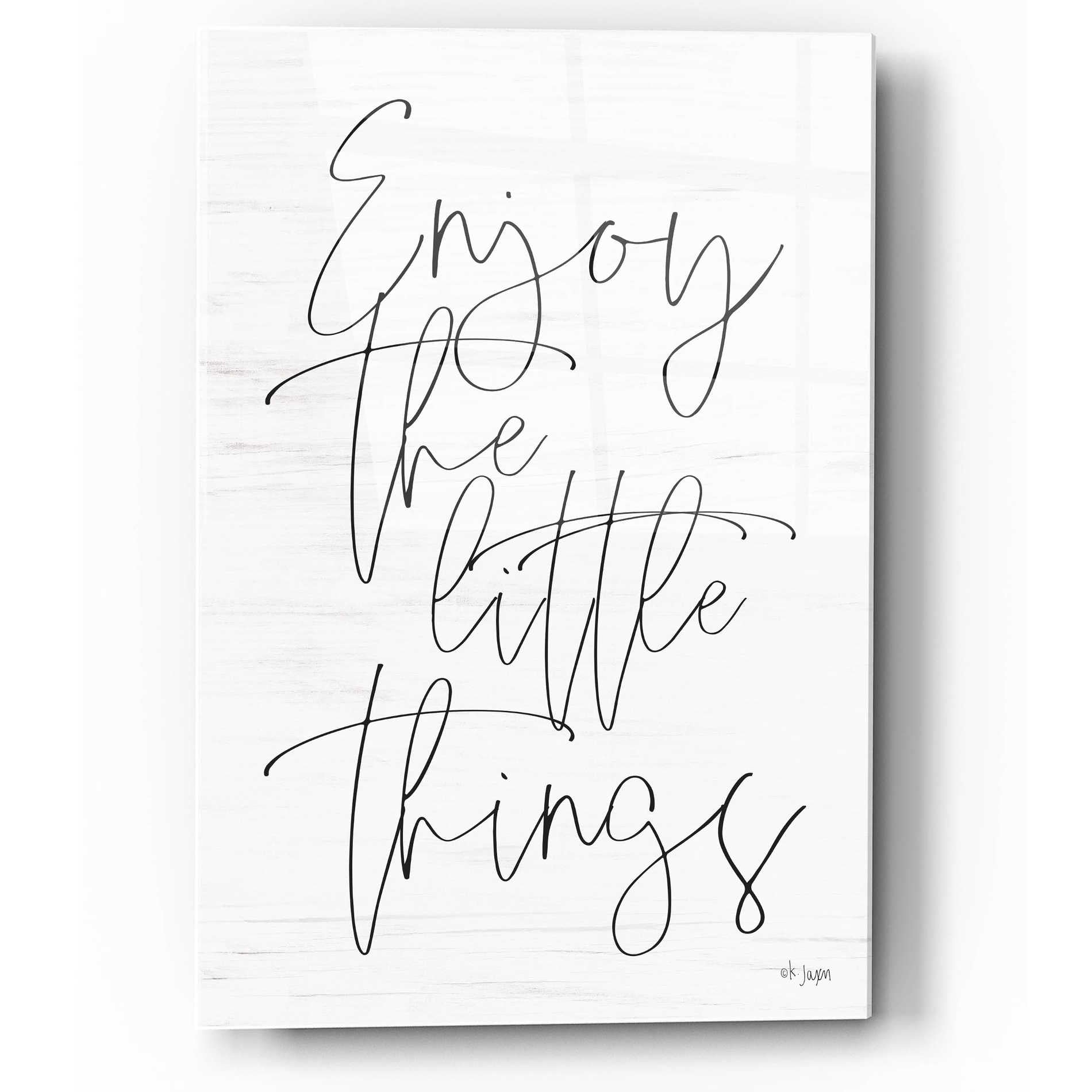 Epic Art 'Enjoy the Little Things' by Jaxn Blvd, Acrylic Glass Wall Art,12x16