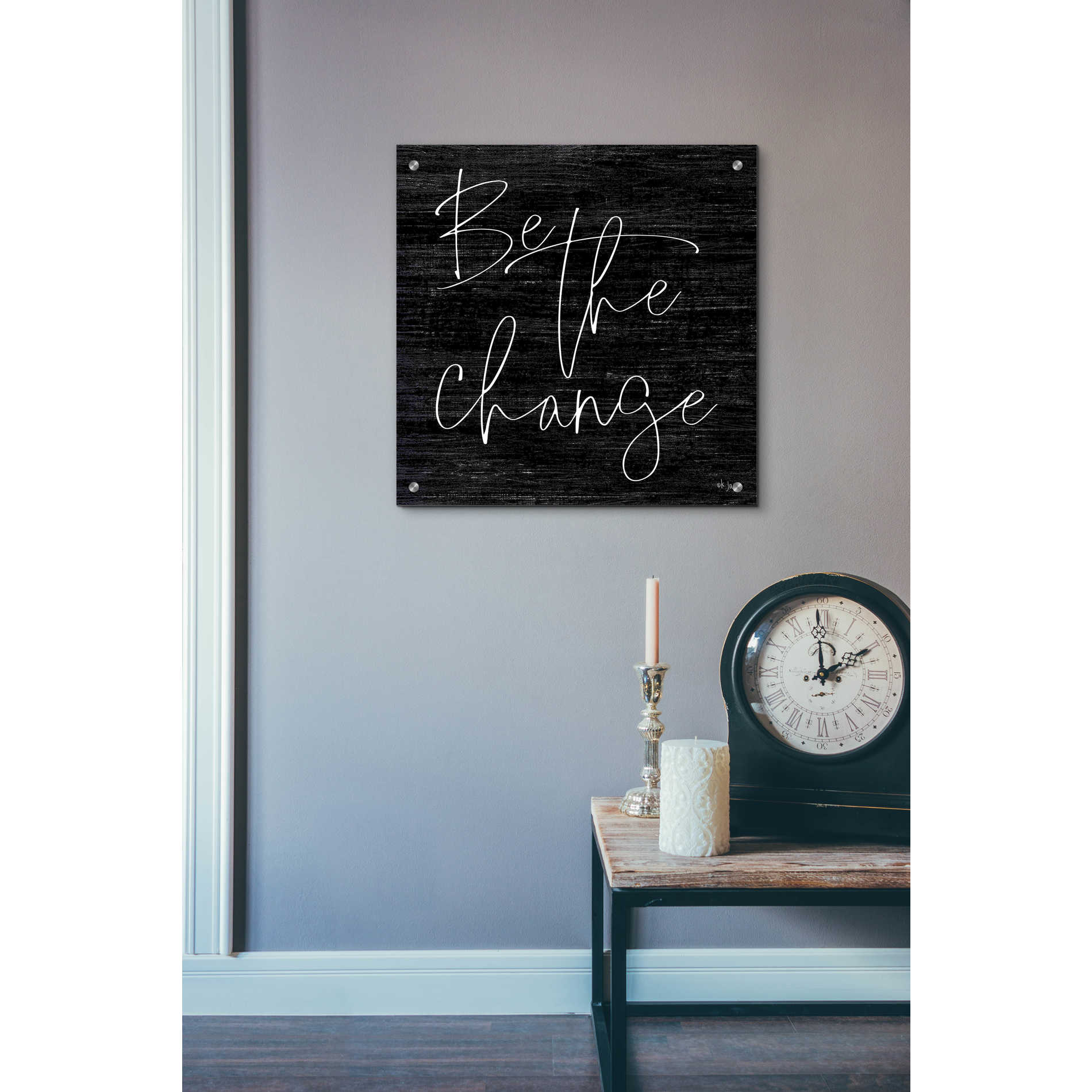 Epic Art 'Be the Change II' by Jaxn Blvd, Acrylic Glass Wall Art,24x24