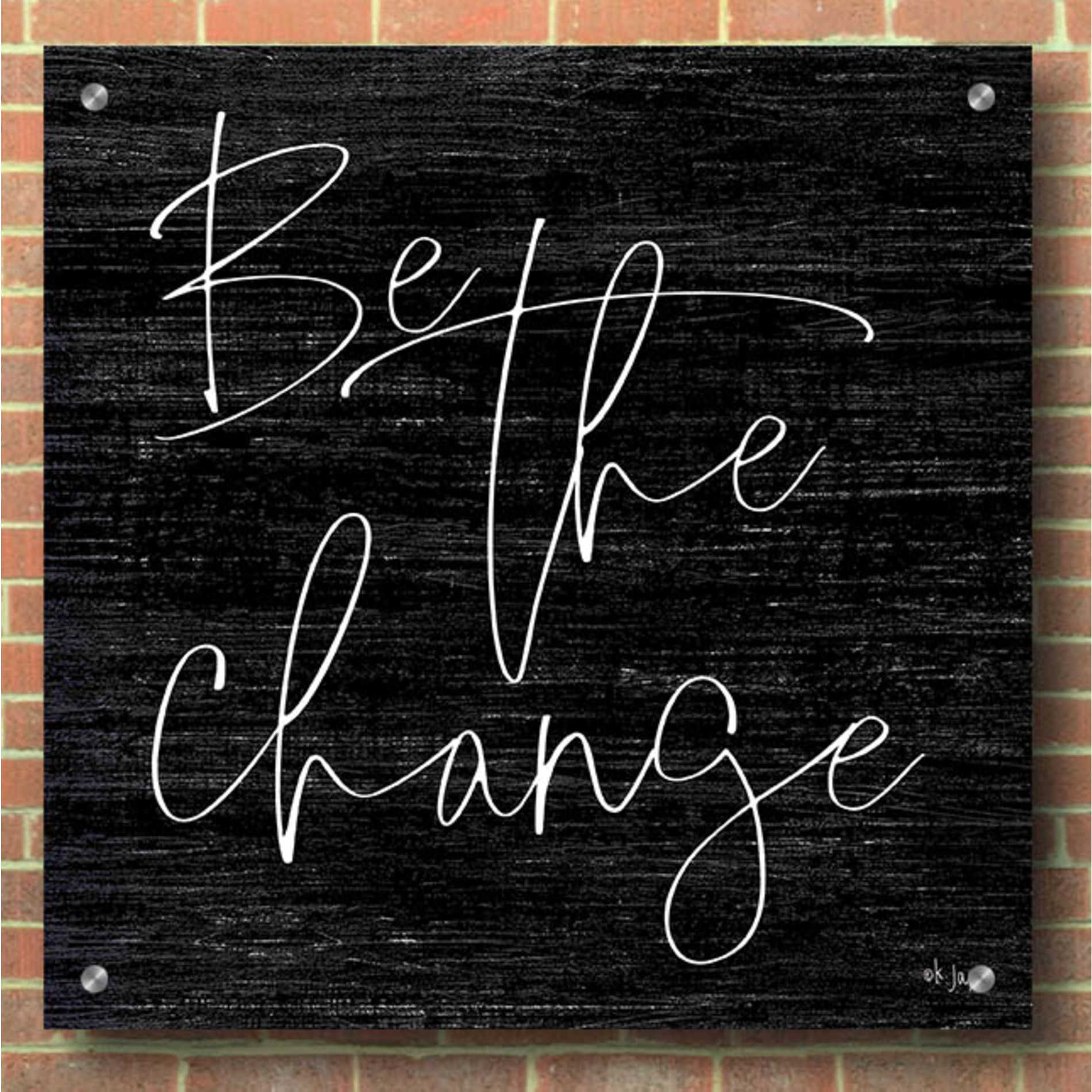 Epic Art 'Be the Change II' by Jaxn Blvd, Acrylic Glass Wall Art,36x36