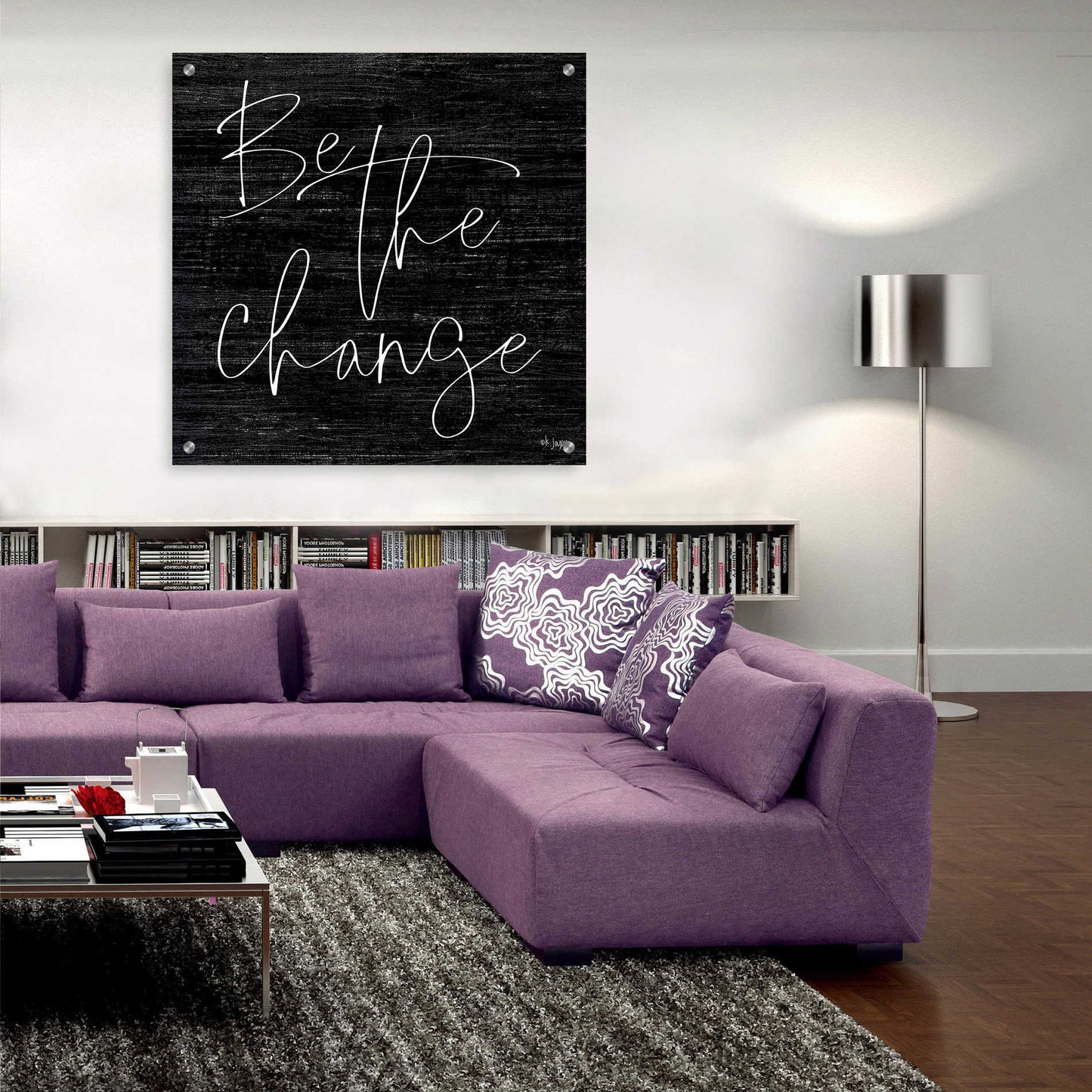 Epic Art 'Be the Change II' by Jaxn Blvd, Acrylic Glass Wall Art,36x36