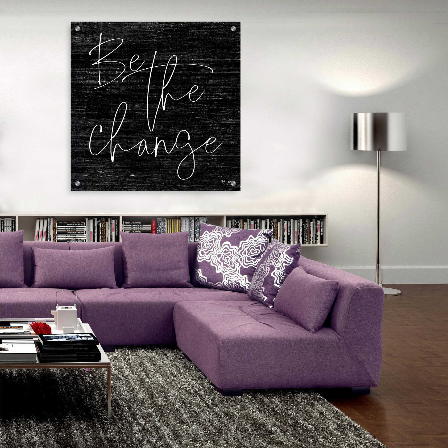 Epic Art 'Be the Change II' by Jaxn Blvd, Acrylic Glass Wall Art,36x36