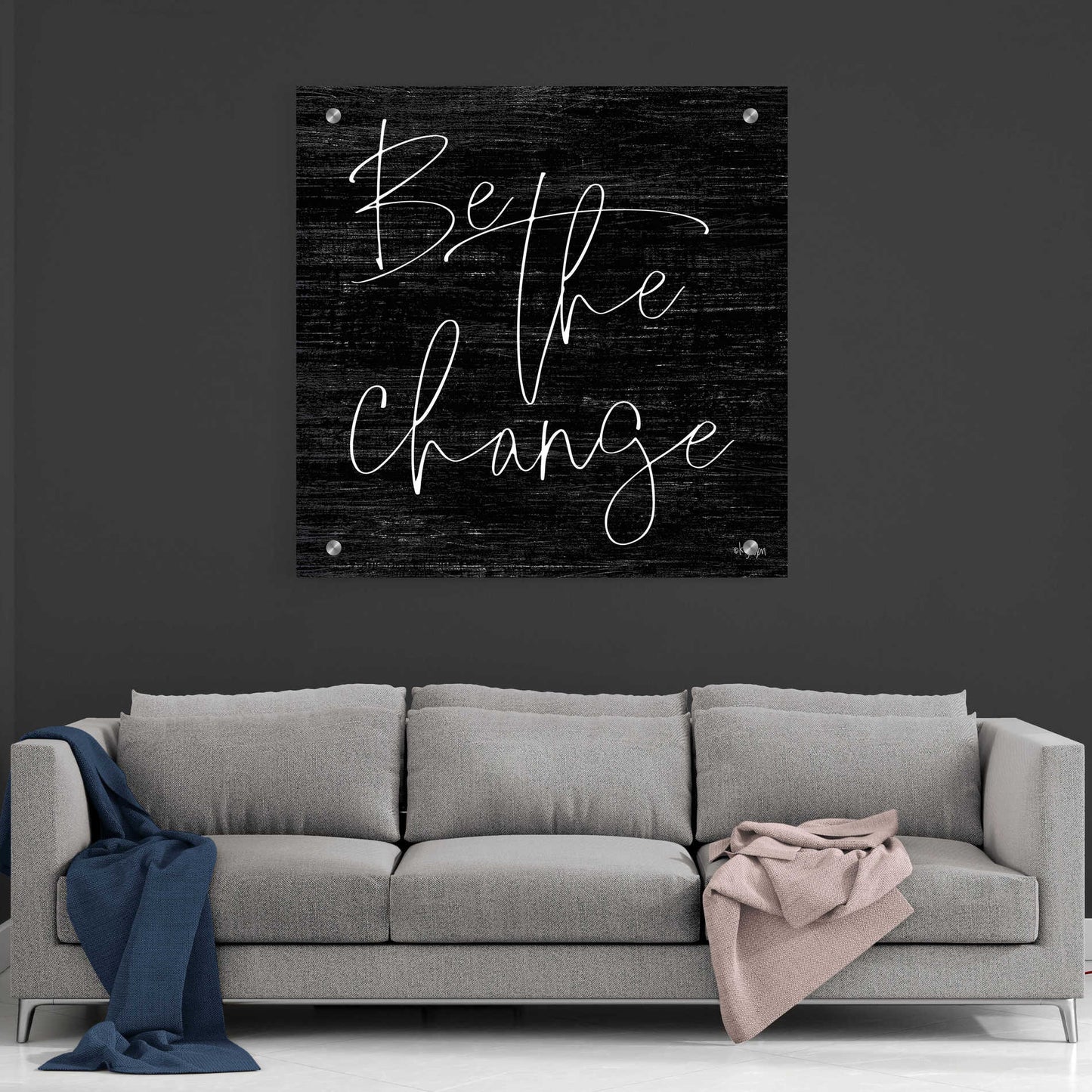 Epic Art 'Be the Change II' by Jaxn Blvd, Acrylic Glass Wall Art,36x36