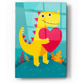 Epic Art 'Dino Love' by Michael Buxton, Acrylic Glass Wall Art
