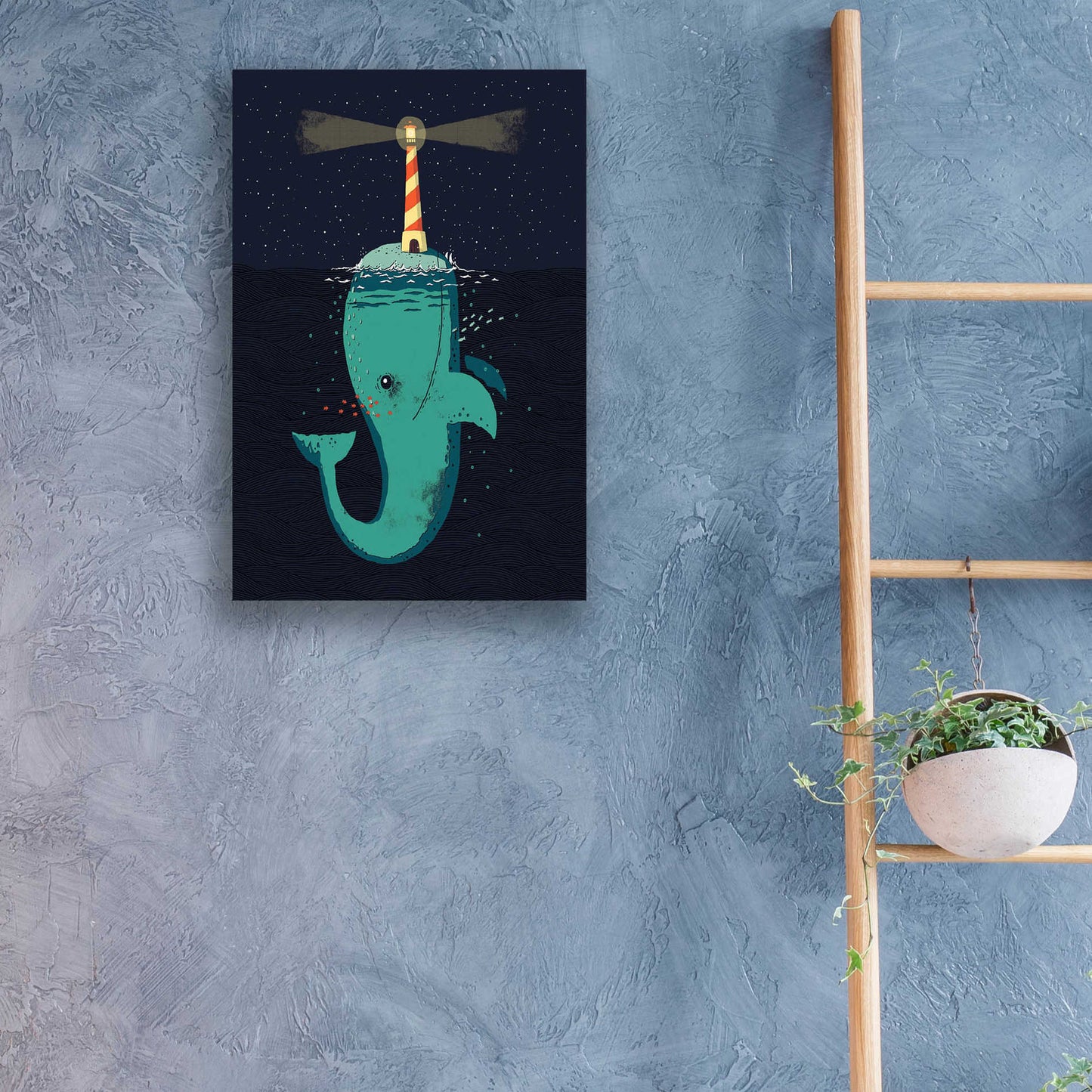 Epic Art 'King of The Narwhals' by Michael Buxton, Acrylic Glass Wall Art,16x24