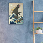 Epic Art 'The Great Monster off Kanagawa' by Michael Buxton, Acrylic Glass Wall Art,16x24