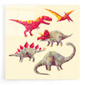 Epic Art 'Geo Saurs' by Michael Buxton, Acrylic Glass Wall Art