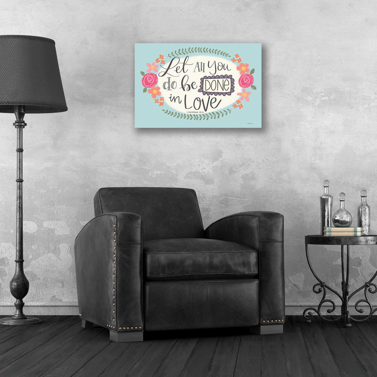 Epic Art 'Let All You Do' by Lisa Larson, Acrylic Glass Wall Art,24x16