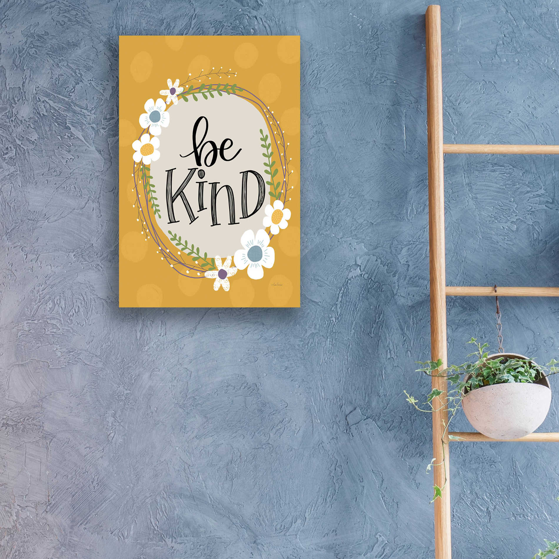 Epic Art 'Be Kind' by Lisa Larson, Acrylic Glass Wall Art,16x24