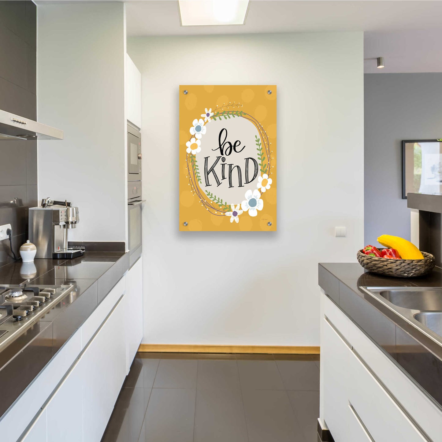 Epic Art 'Be Kind' by Lisa Larson, Acrylic Glass Wall Art,24x36