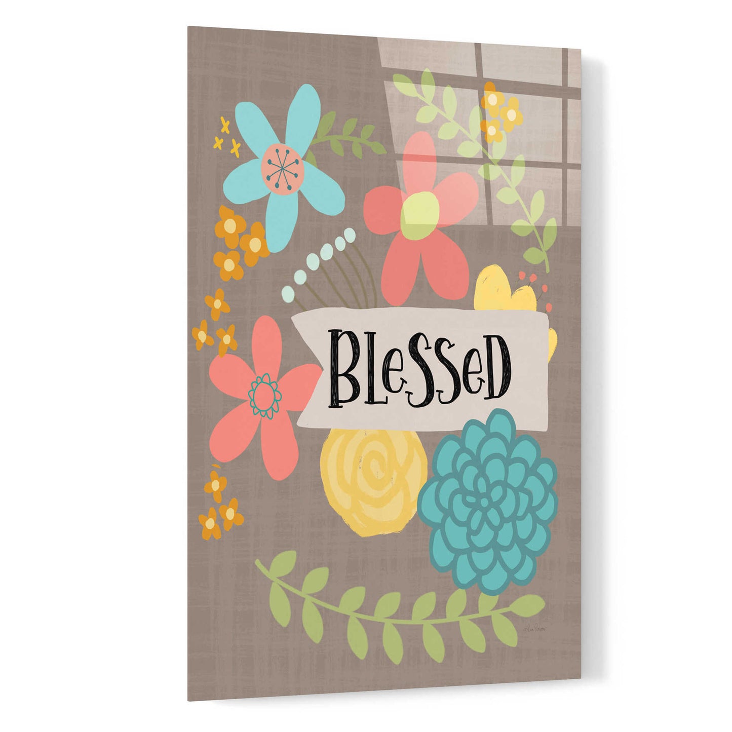 Epic Art 'Blessed' by Lisa Larson, Acrylic Glass Wall Art,16x24