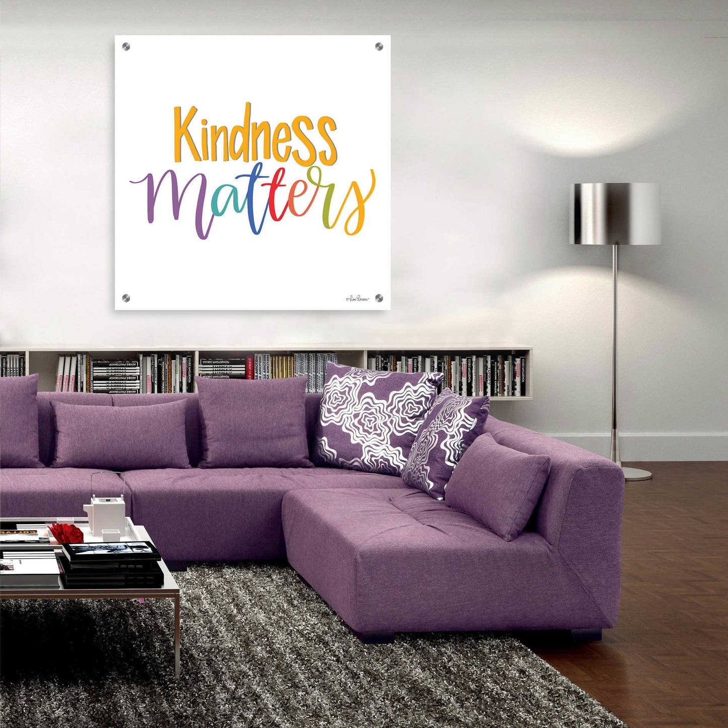 Epic Art 'Kindness Matters' by Lisa Larson, Acrylic Glass Wall Art,36x36