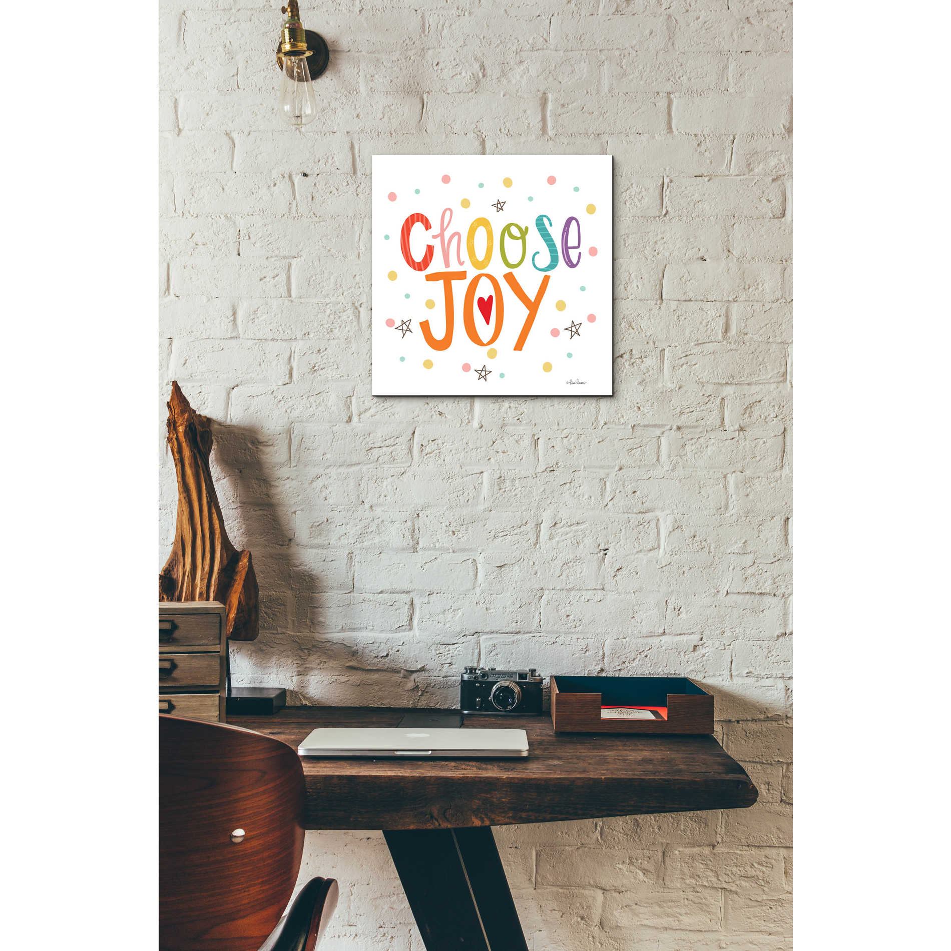 Epic Art 'Choose Joy' by Lisa Larson, Acrylic Glass Wall Art,12x12