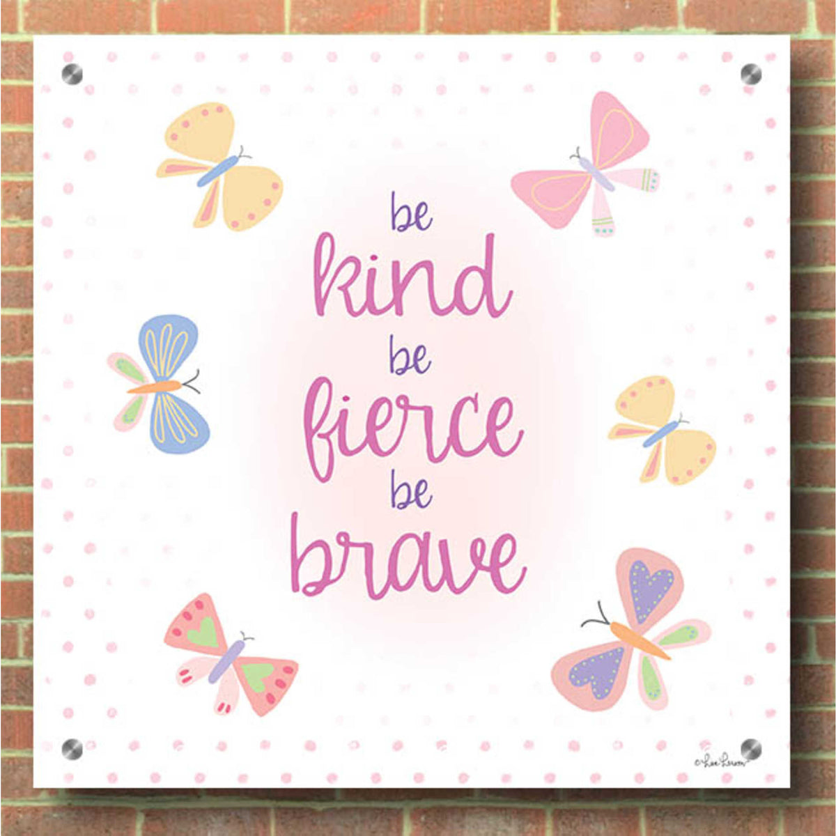 Epic Art 'Be Kind II' by Lisa Larson, Acrylic Glass Wall Art,36x36