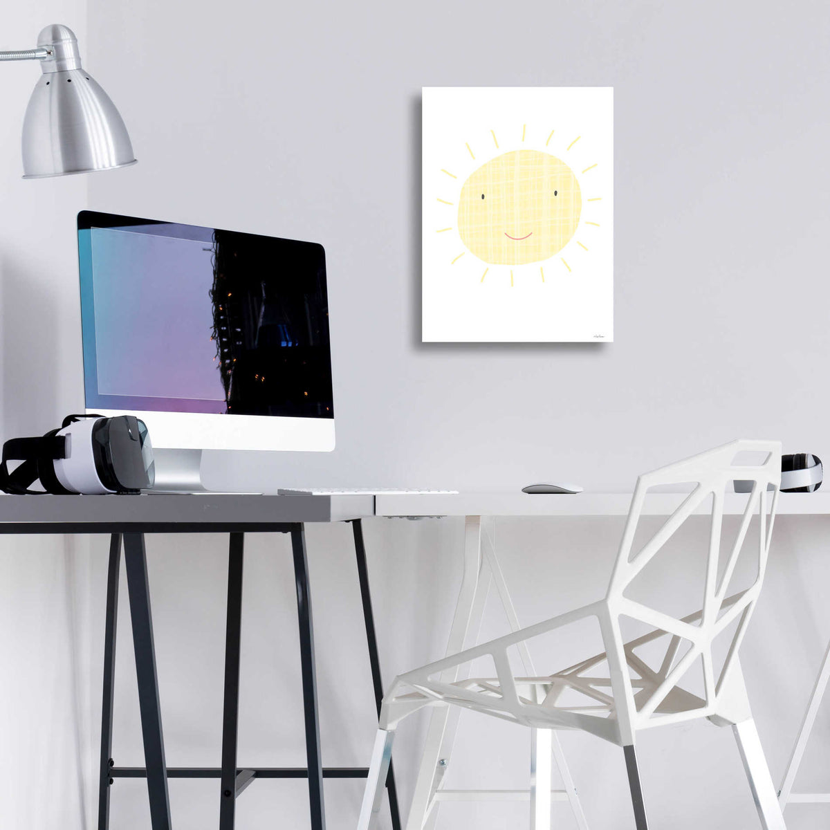 Epic Art 'Happy Sun' by Lisa Larson, Acrylic Glass Wall Art,12x16