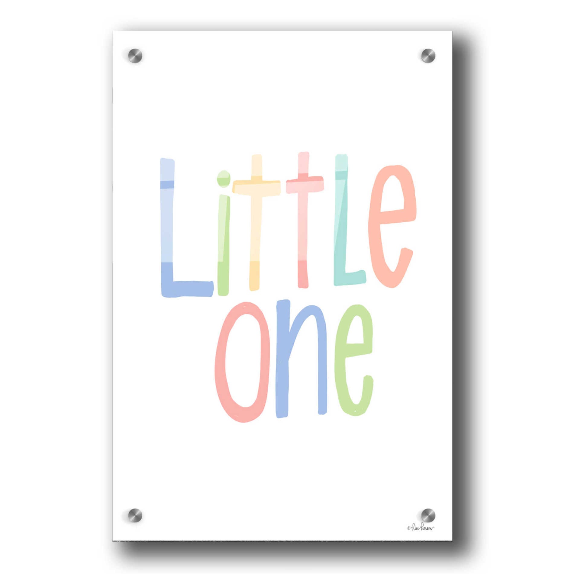 Epic Art 'Little One' by Lisa Larson, Acrylic Glass Wall Art,24x36