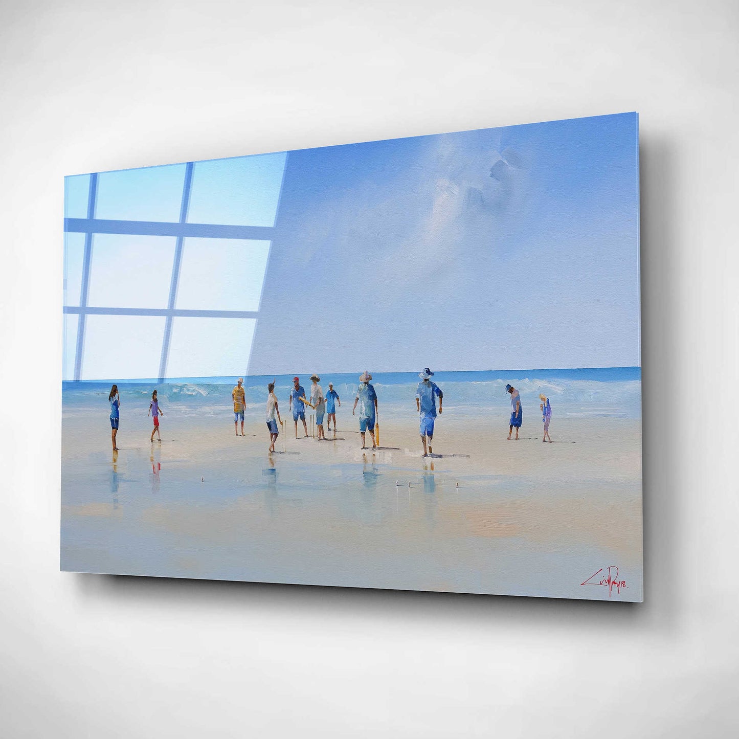 Epic Art 'The Fielders' by Craig Trewin Penny, Acrylic Glass Wall Art,16x12