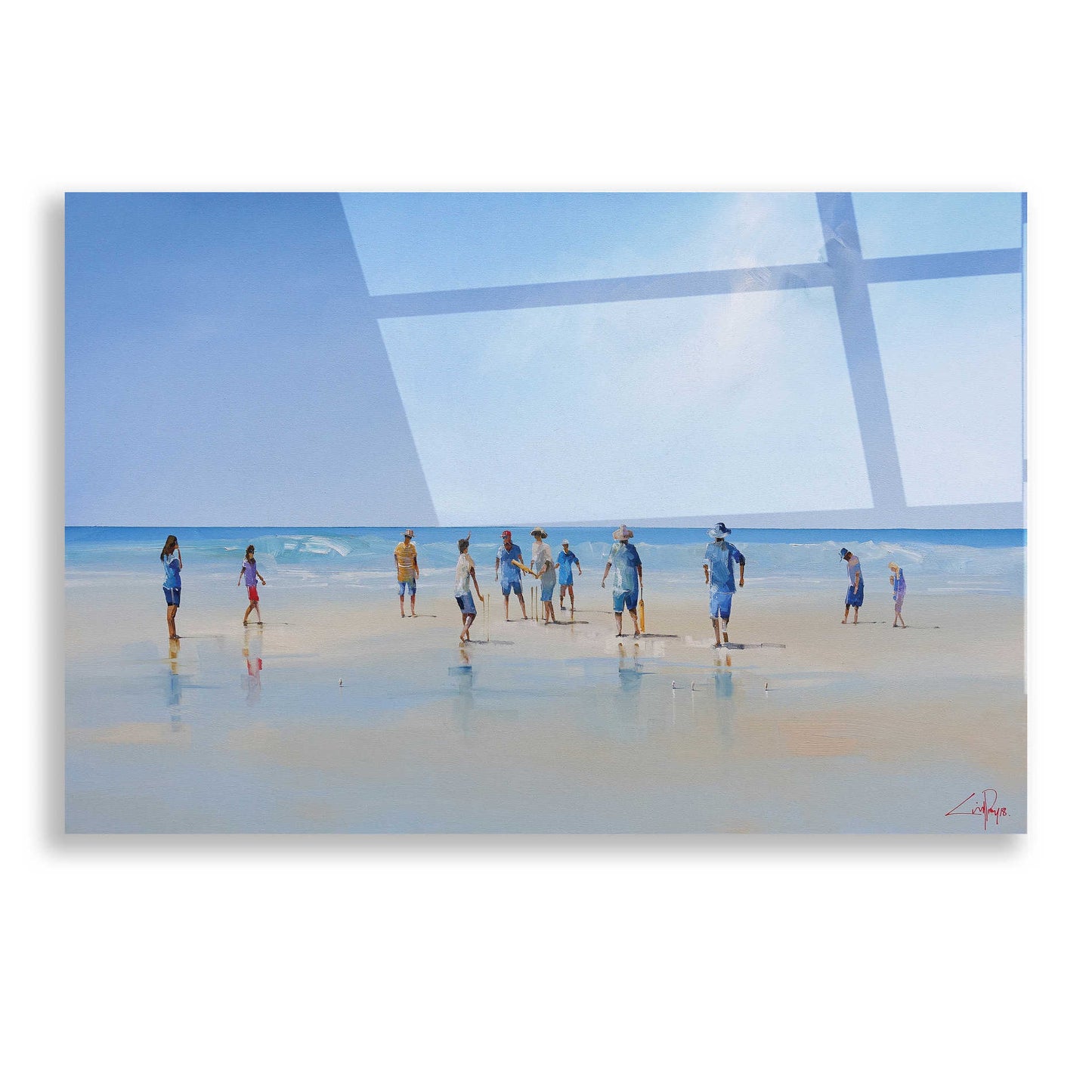 Epic Art 'The Fielders' by Craig Trewin Penny, Acrylic Glass Wall Art,16x12