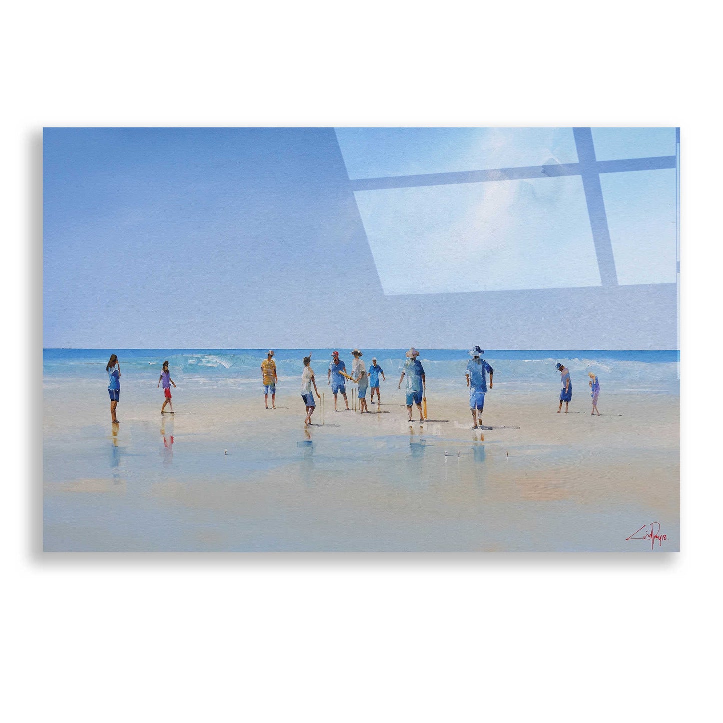 Epic Art 'The Fielders' by Craig Trewin Penny, Acrylic Glass Wall Art,24x16