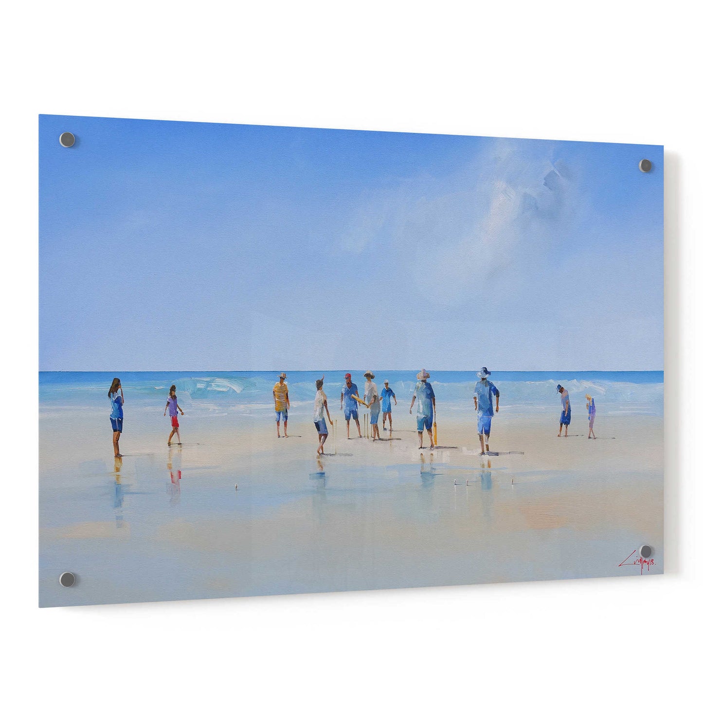 Epic Art 'The Fielders' by Craig Trewin Penny, Acrylic Glass Wall Art,36x24