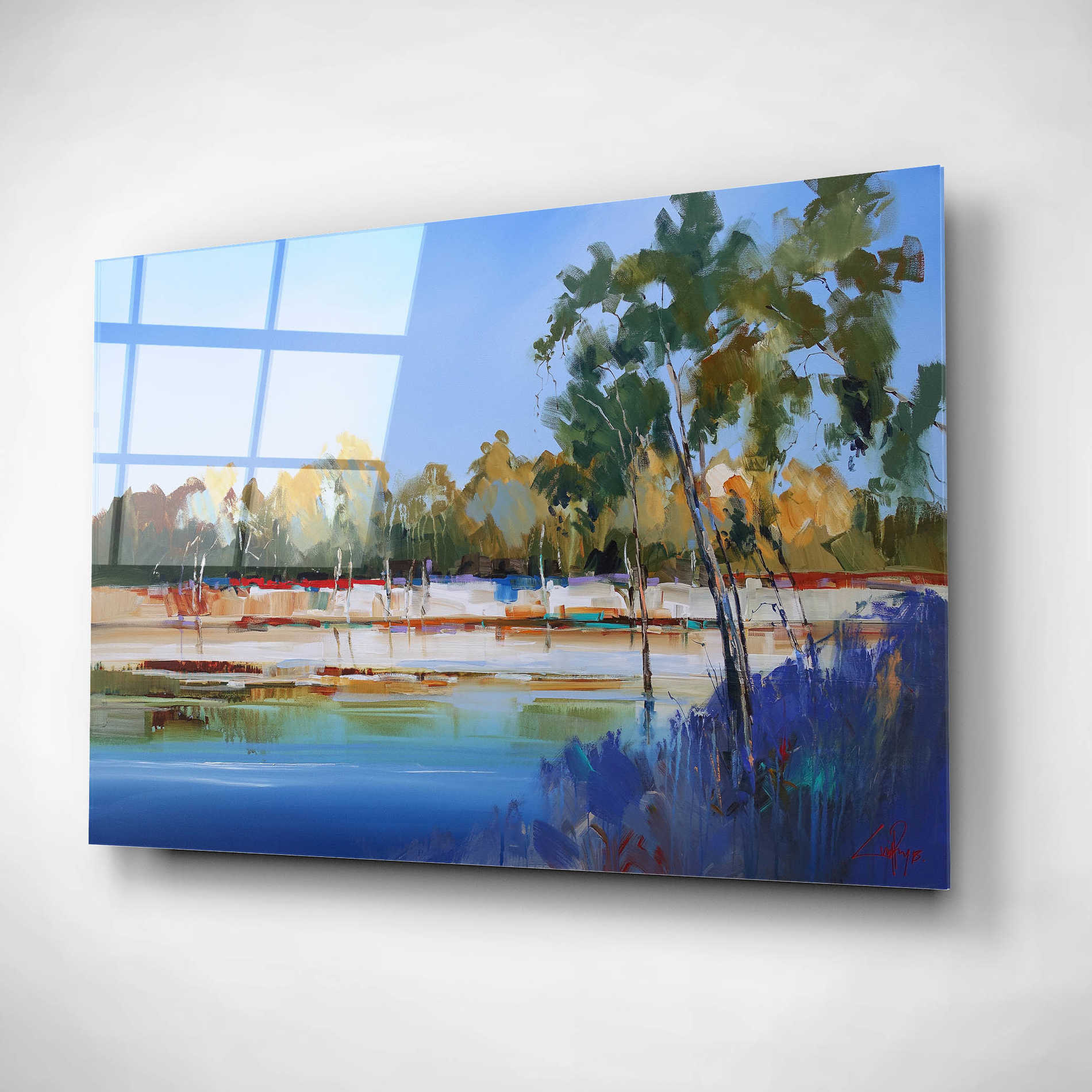 Epic Art 'Late Night, The Murray 2' by Craig Trewin Penny, Acrylic Glass Wall Art,16x12