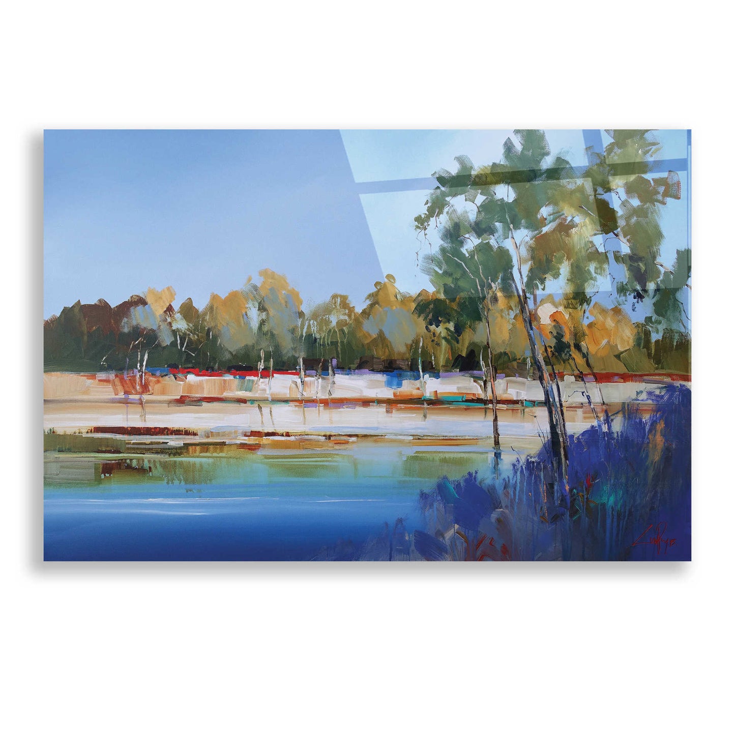 Epic Art 'Late Night, The Murray 2' by Craig Trewin Penny, Acrylic Glass Wall Art,24x16