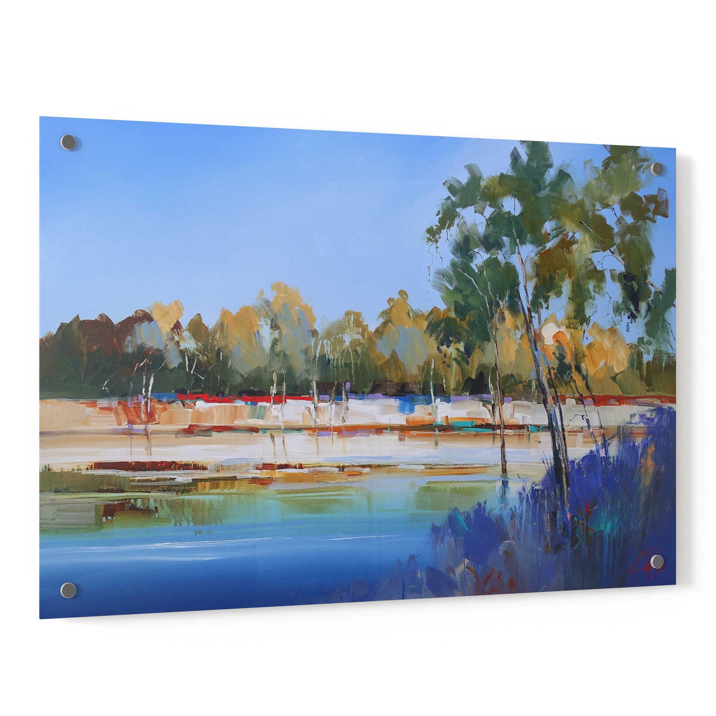 Epic Art 'Late Night, The Murray 2' by Craig Trewin Penny, Acrylic Glass Wall Art,36x24