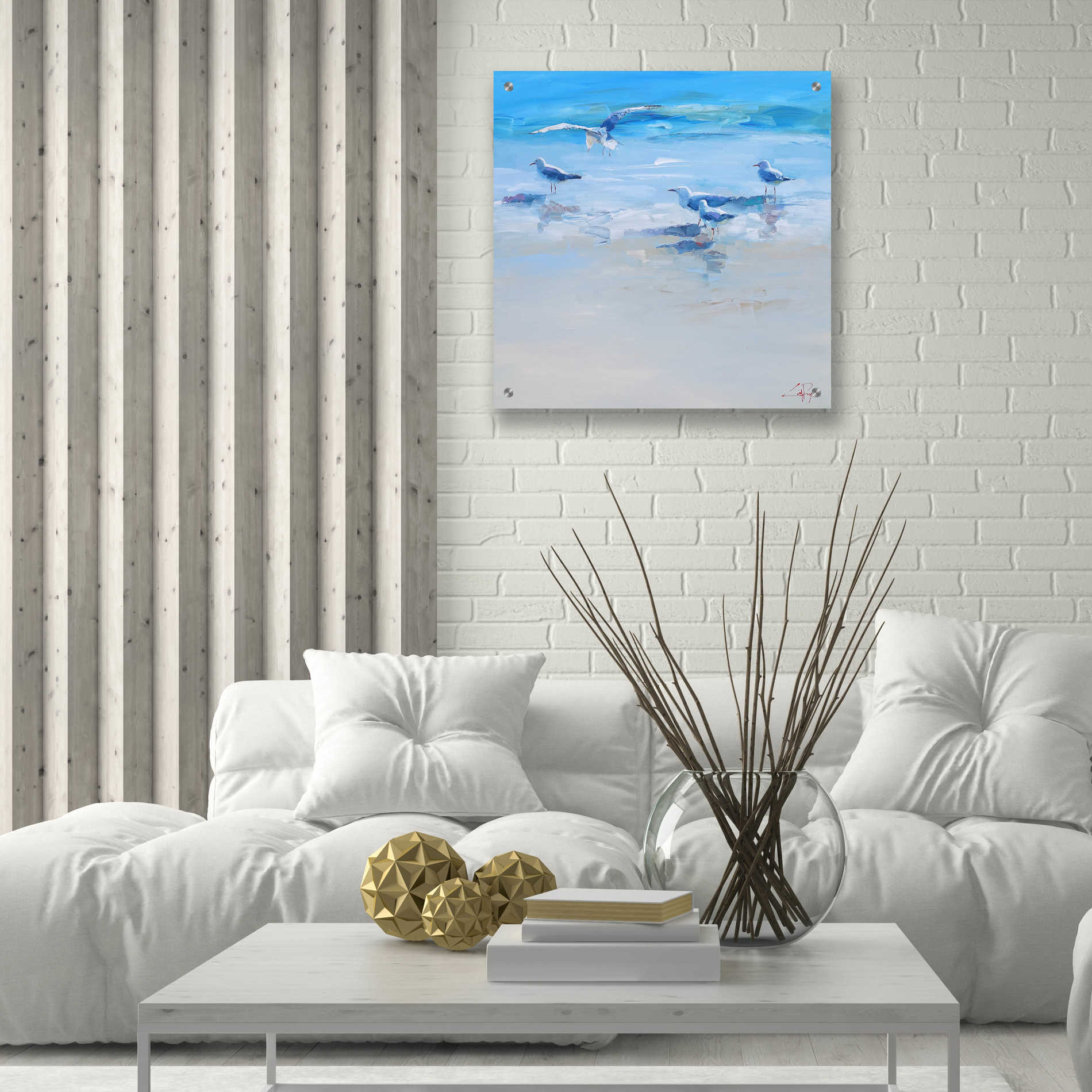 Epic Art 'Landing' by Craig Trewin Penny, Acrylic Glass Wall Art,24x24