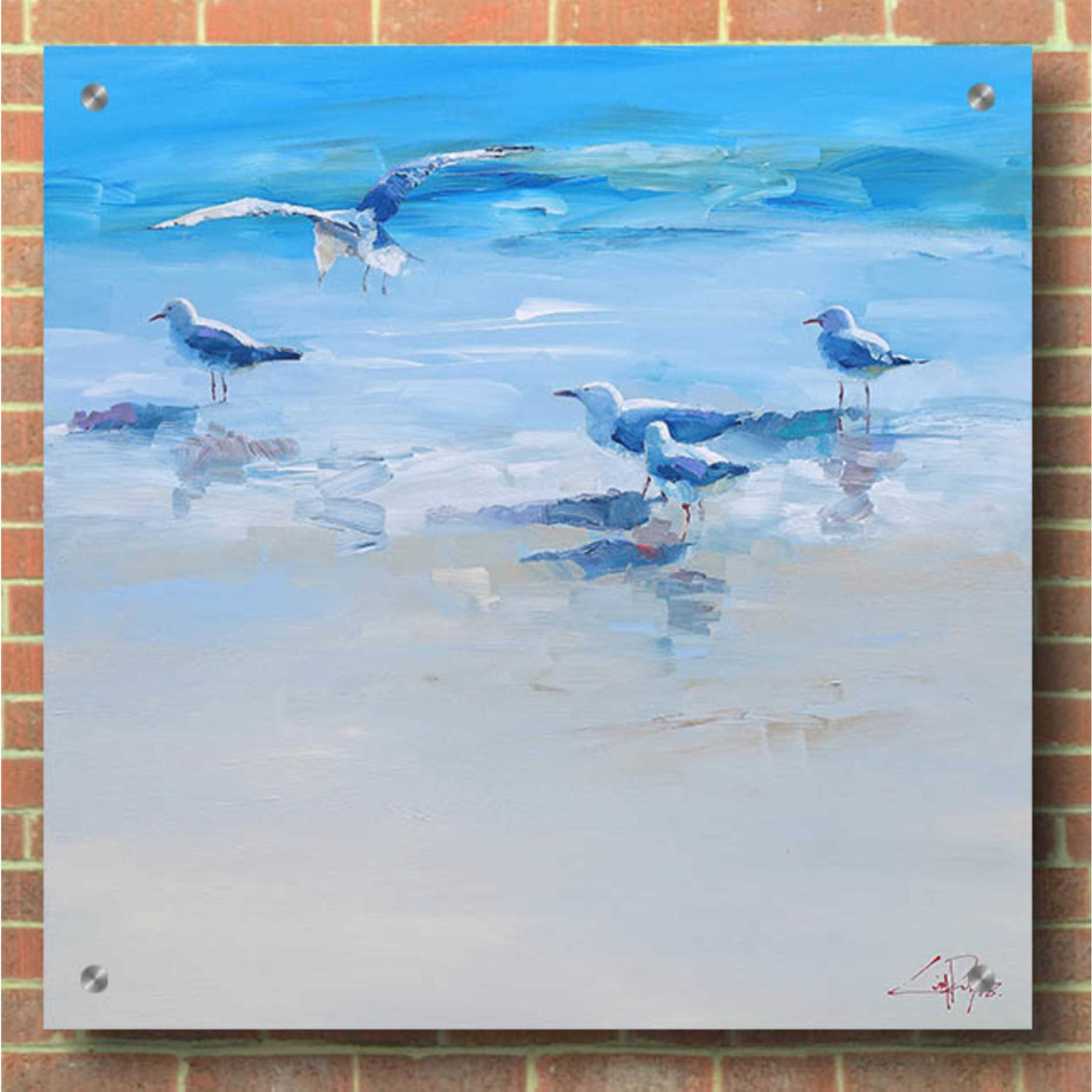 Epic Art 'Landing' by Craig Trewin Penny, Acrylic Glass Wall Art,36x36