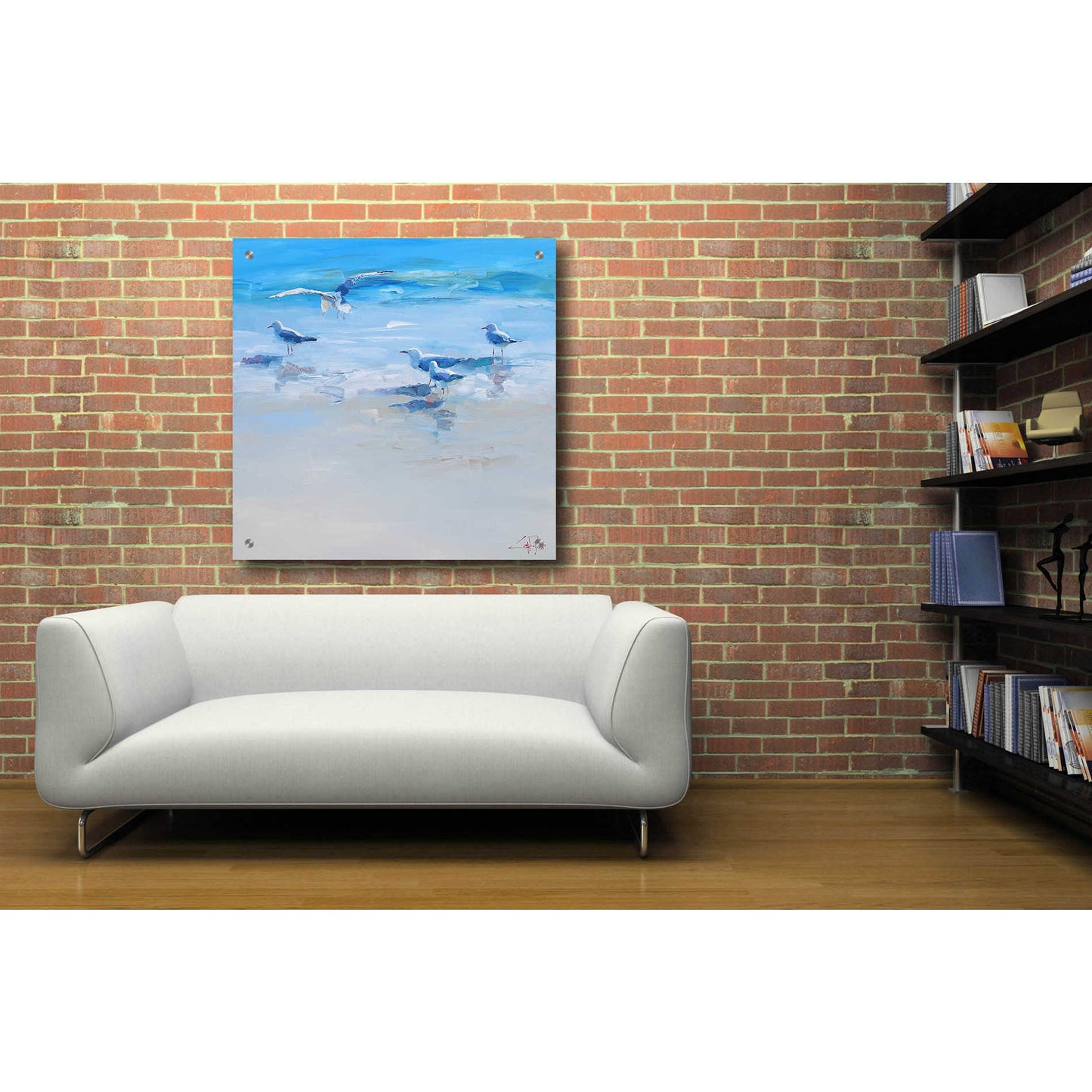 Epic Art 'Landing' by Craig Trewin Penny, Acrylic Glass Wall Art,36x36