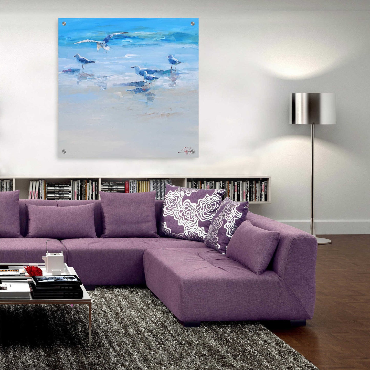 Epic Art 'Landing' by Craig Trewin Penny, Acrylic Glass Wall Art,36x36