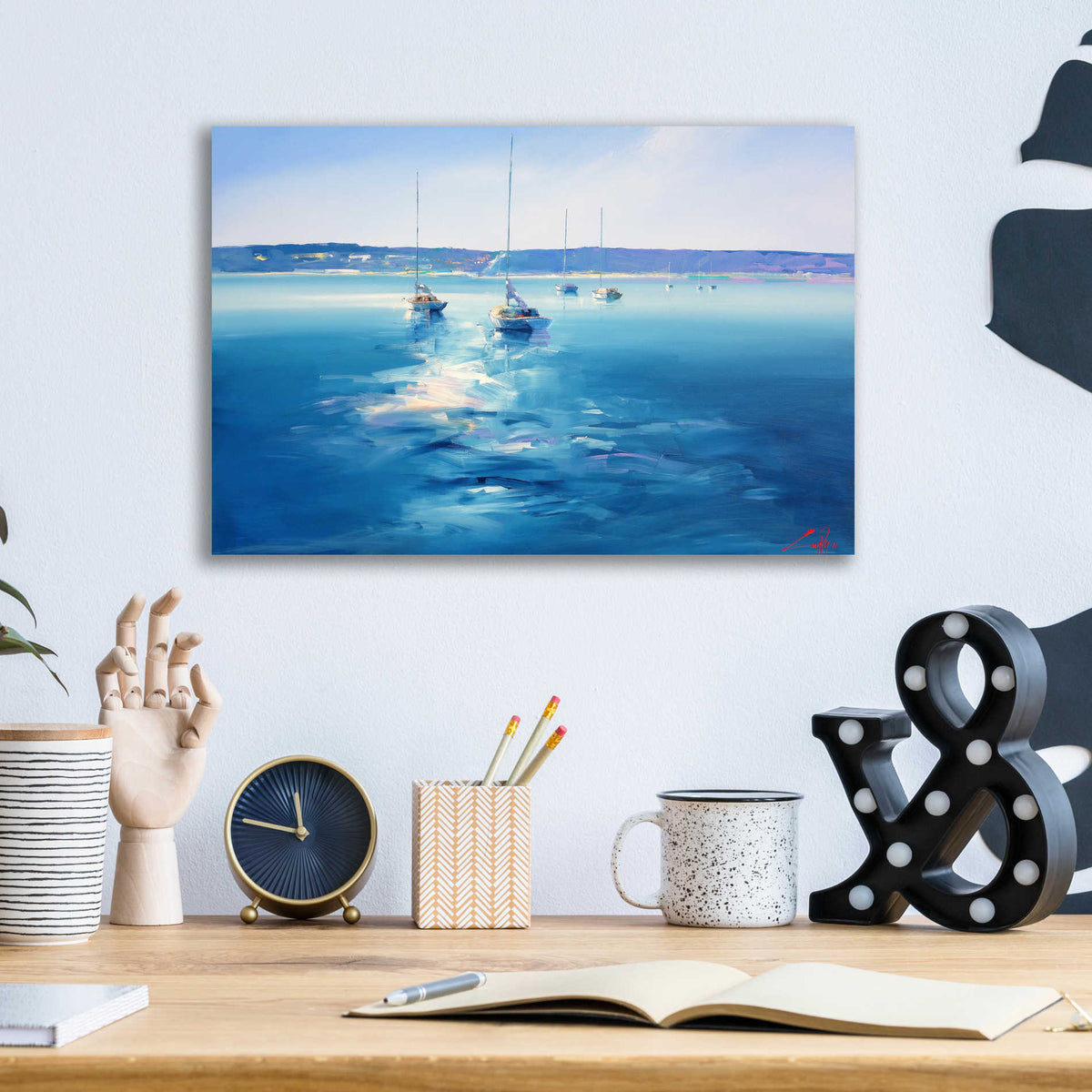 Epic Art 'Mornington Morning' by Craig Trewin Penny, Acrylic Glass Wall Art,16x12