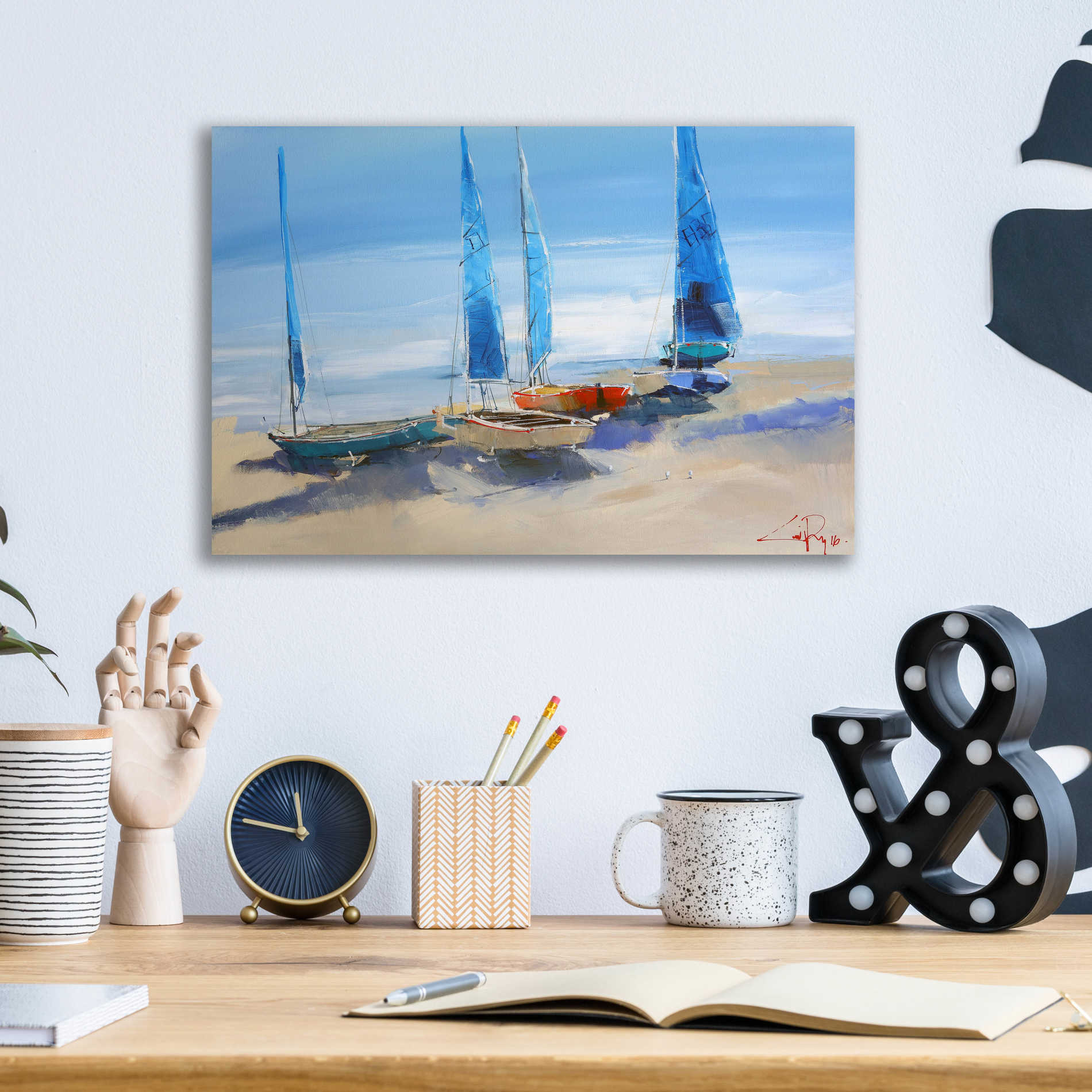 Epic Art 'Before The Sail' by Craig Trewin Penny, Acrylic Glass Wall Art,16x12