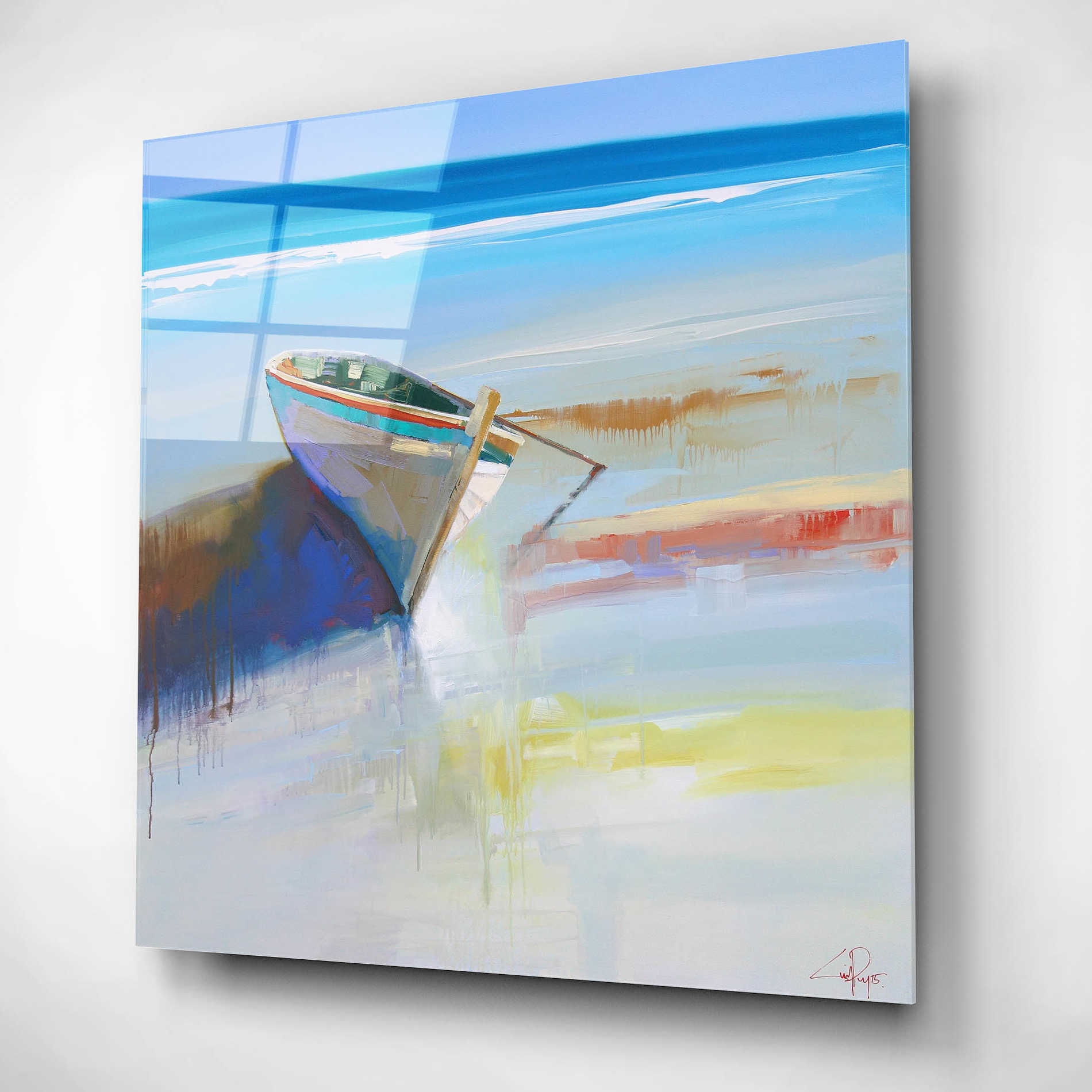 Epic Art 'Low Tide 2' by Craig Trewin Penny, Acrylic Glass Wall Art,12x12