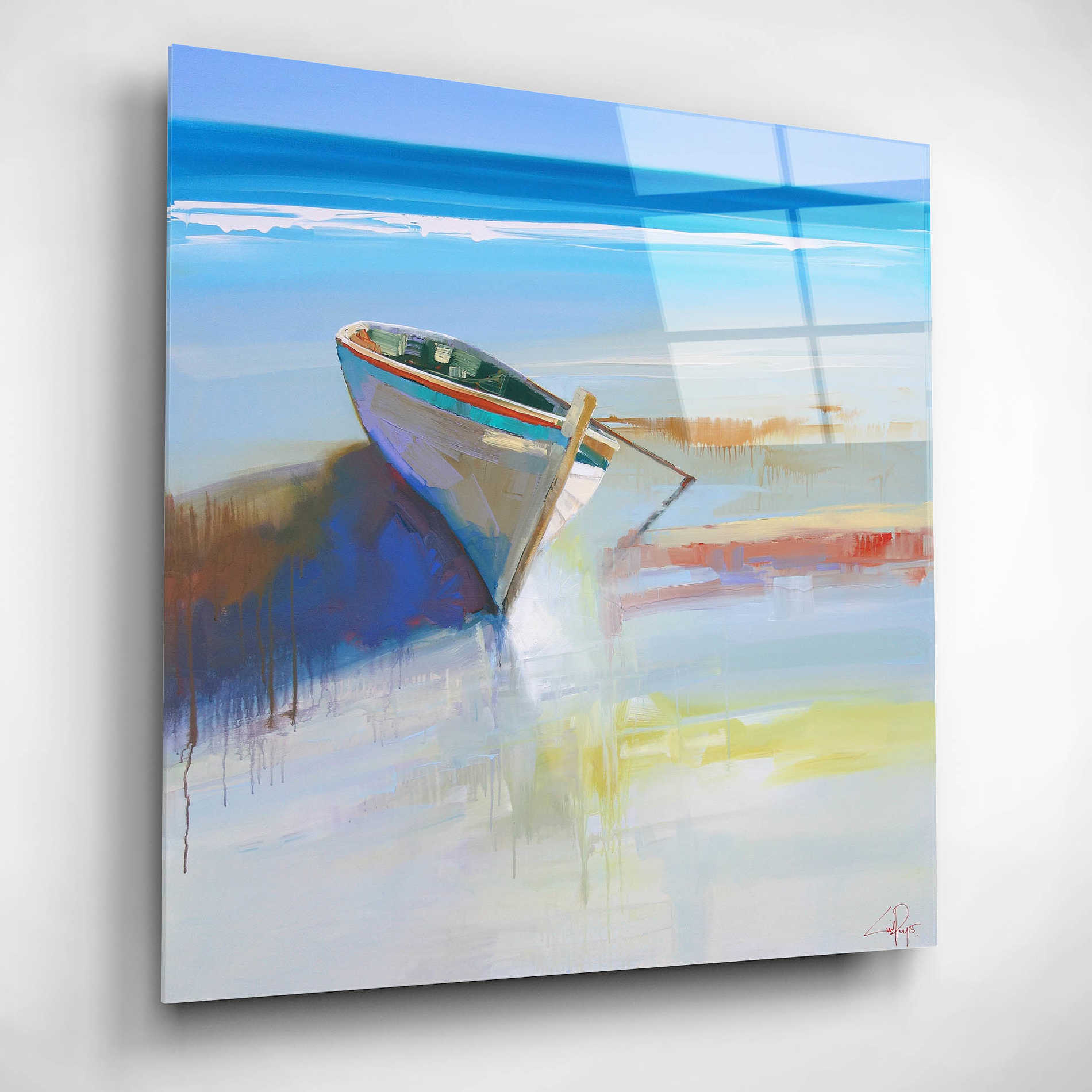 Epic Art 'Low Tide 2' by Craig Trewin Penny, Acrylic Glass Wall Art,12x12